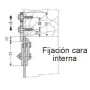 Gancho de suspensión cortina Fermoflex