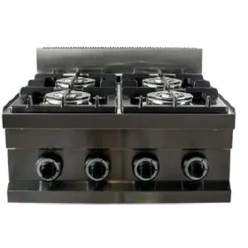 Cocina gas 4 fuegos 604