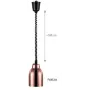 Lámpara infrarrojos extensible Ø 16 cobre