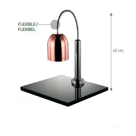 Lámpara infrarrojos con pie cobre