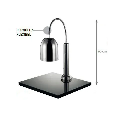 Lámpara infrarrojos con pie inox