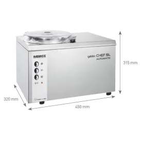 Mantecadora profesional automatica GELATO