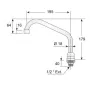 Caño cuello medio orientable CC/190 | Hostelmark