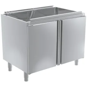 Muebles puertas batientes para encimera con cubeta fondo 600