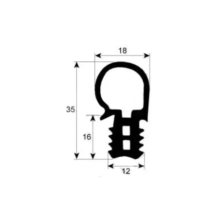 Burlete puerta alta temperatura 2065