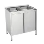 Fregadera con puertas de 800x500 mm