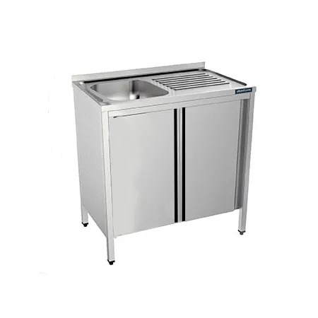 Fregadero con puertas de 1000x500 mm