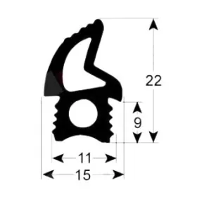 Burlete puerta alta temperatura 2769