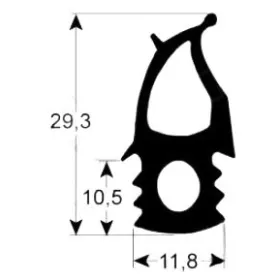 Burlete puerta alta temperatura 2760