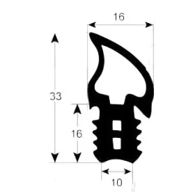 Burlete puerta alta temperatura 2743
