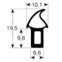 Burlete puerta alta temperatura 2740
