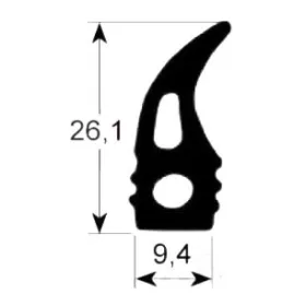 Burlete puerta alta temperatura 2710
