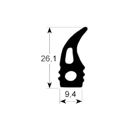Burlete puerta alta temperatura 2710