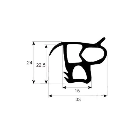 Burlete puerta alta temperatura 2520
