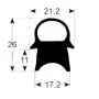 Burlete puerta alta temperatura 2441