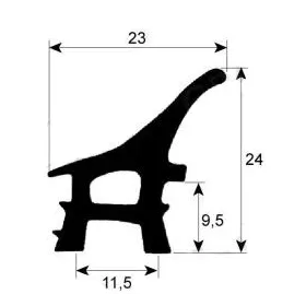 Burlete puerta alta temperatura 2403