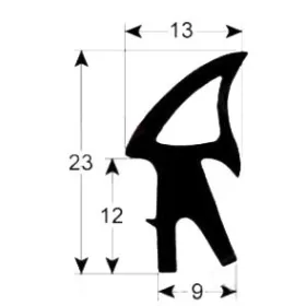 Burlete puerta alta temperatura 2458