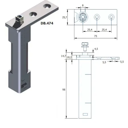 Bisagra pivotante FA3