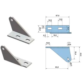 Soporte superior para bisagras DB625