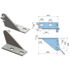 Soporte superior para bisagras DB633