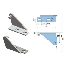 Soporte superior para bisagras DB643
