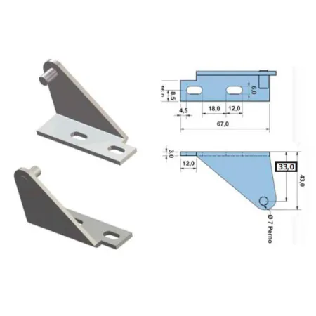 Soporte superior para bisagras DB661