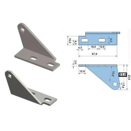 Soporte superior para bisagras DB659