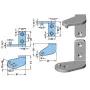 Conjunto soportes para bisagras DB500