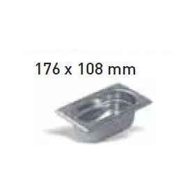 Cubeta GN 1/9 Inoxidable 18/10 