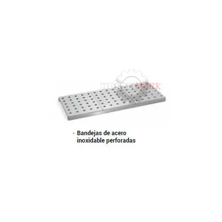 Estantes con bandejas polipropileno acero inoxidable