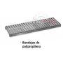 Estantes con bandejas polipropileno acero inoxidable