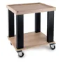 Carro servicio madera 2 estantes