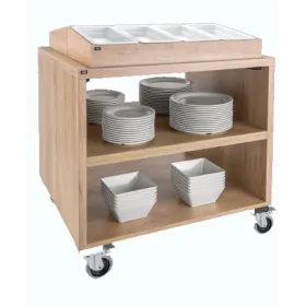 Carro de servicio en madera 