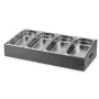 Porta-cubiertos en negro para carro