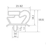 Burlete UR-3400  (2.5 mts)