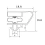 Burlete UR-3700  (2.5 mts)
