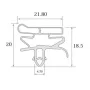 Burlete UR-610  (2.5 mts)