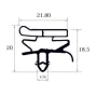 Burlete UR-610  (2.5 mts)