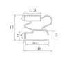 Burlete UR-649  (2.5 mts)