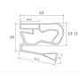 Burlete UR-733  (2.5 mts)