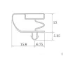 Burlete UR-759  (2.5 mts)