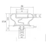 Burlete UR-763  (2.5 mts)