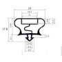 Burlete UR-763  (2.5 mts)