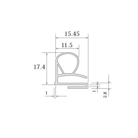 Burlete UR-639  (2.5 mts)