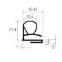 Burlete UR-639  (2.5 mts)