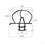 Burlete UR-650  (2.5 mts)