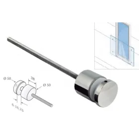 Conector para tubo redondo a pared