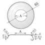 Valona o embellecedor de Ø 65 mm