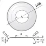 Valona o embellecedor de Ø 108 mm