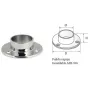 Soporte fijación suelo para tubo redondo